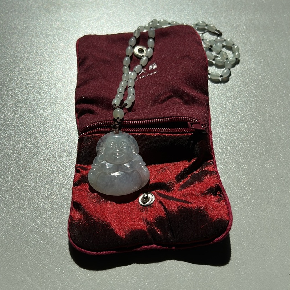 Chow Tai Fook Jade Buddha necklace